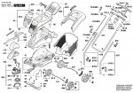 Bosch 3 600 HA4 100 Rotak 37 Lawnmower 230 V / Eu Spare Parts